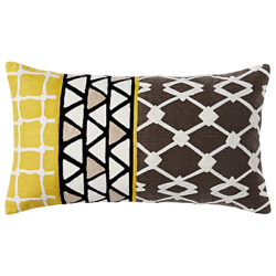 west elm Linked Tiles Cushion Slate